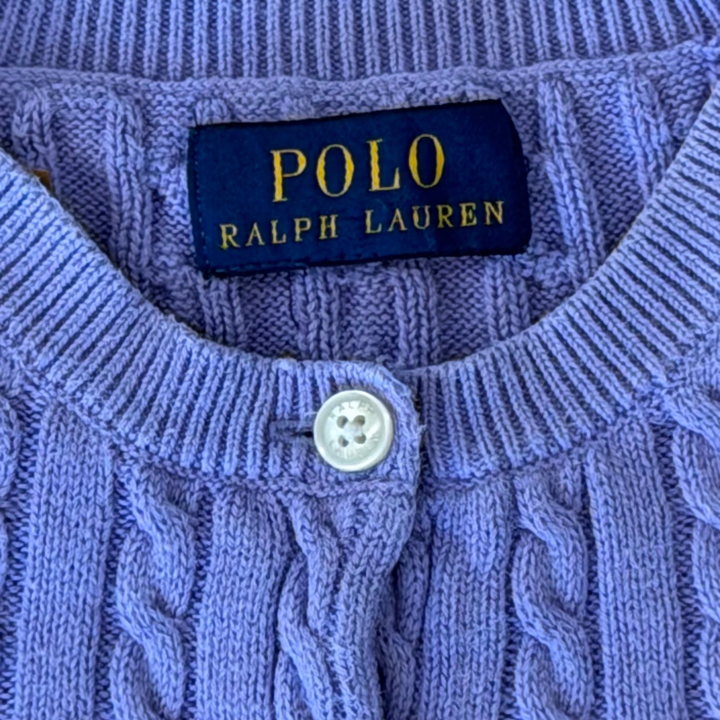 Ralph Lauren Cable Knit Cardigan - Small