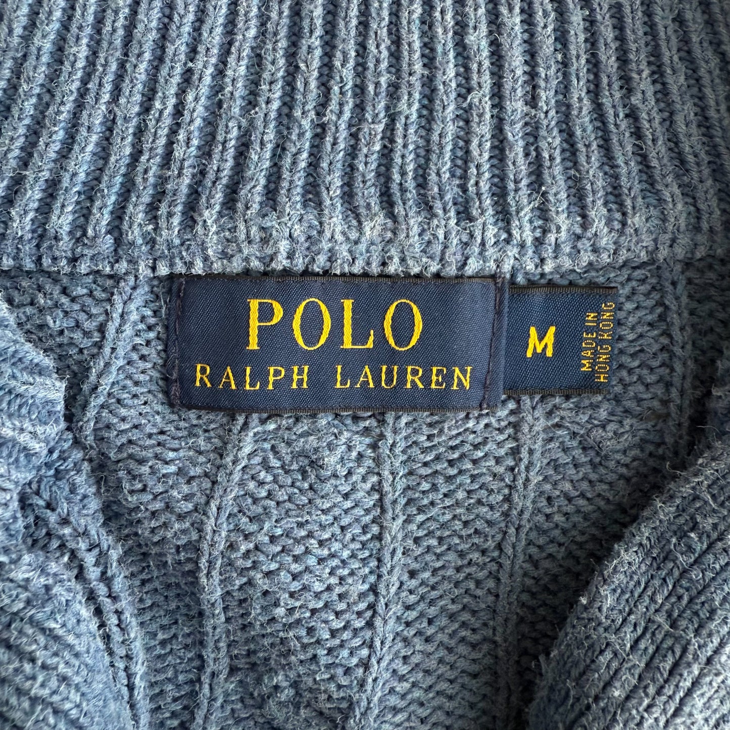 Ralph Lauren Cable Knit Quarter Zip - Medium