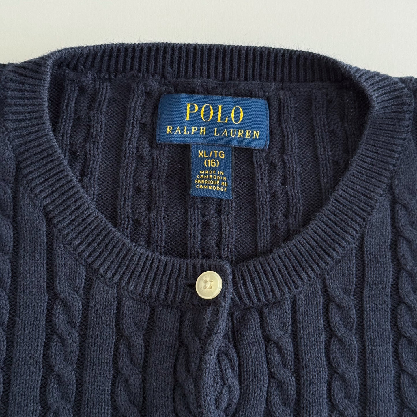 Ralph Lauren Cable Knit Cardigan - Medium