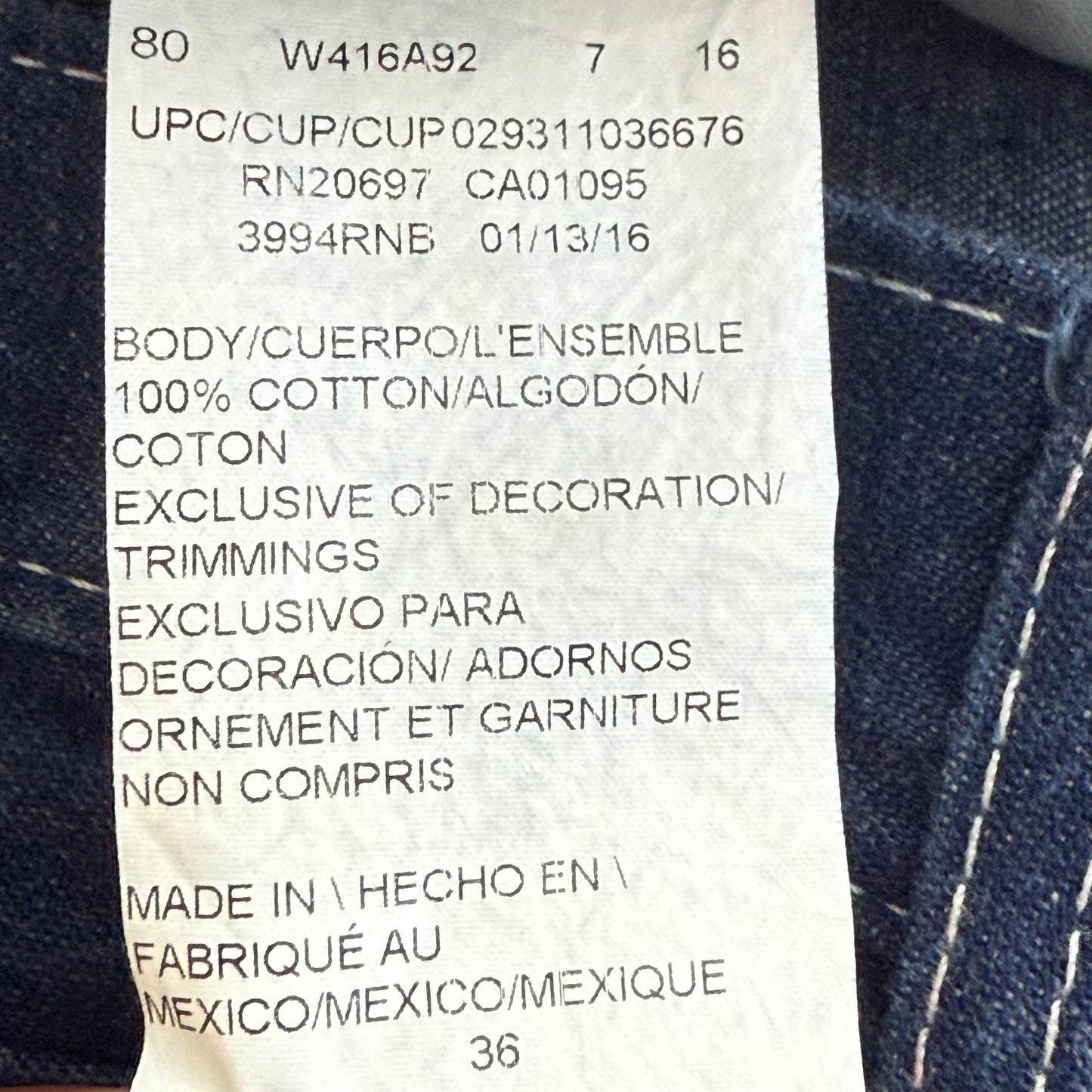 Dickies Carpenter Jorts - 36”