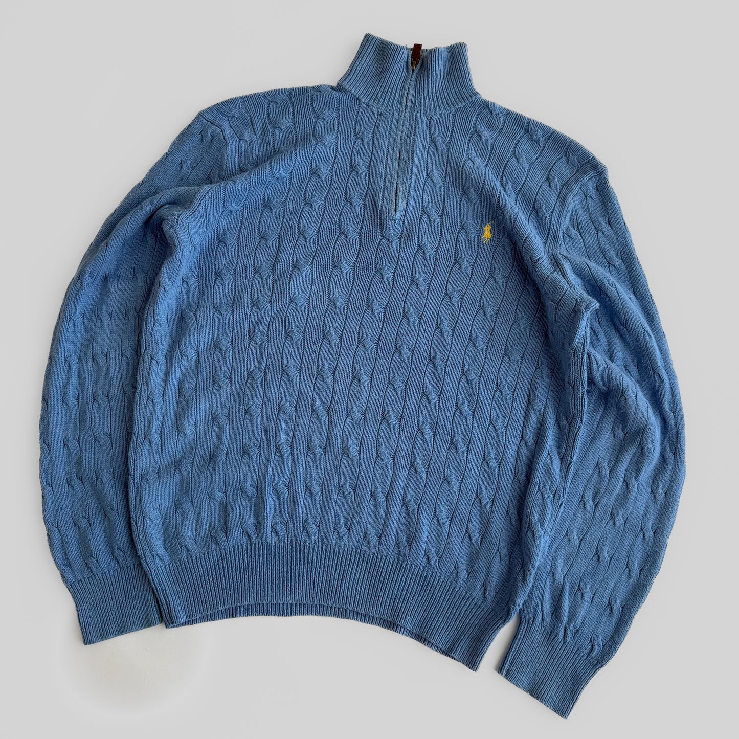 Ralph Lauren Cable Knit Quarter Zip - Medium