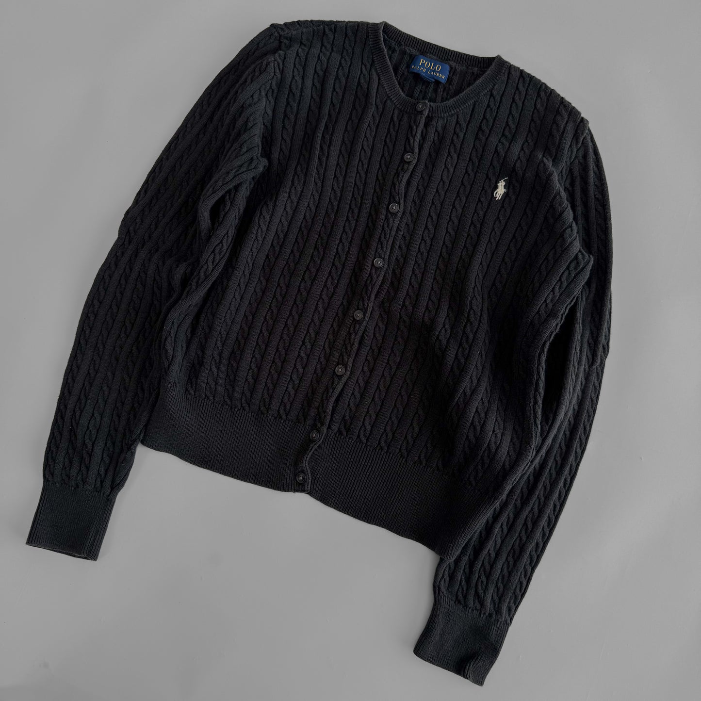 Ralph Lauren Cable Knit Cardigan - Small