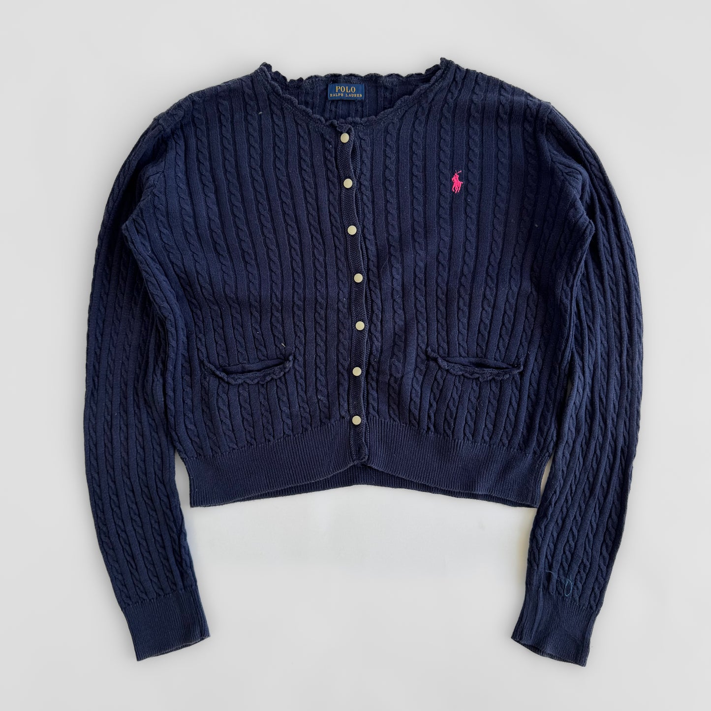 Ralph Lauren Cable Knit Cardigan - Large