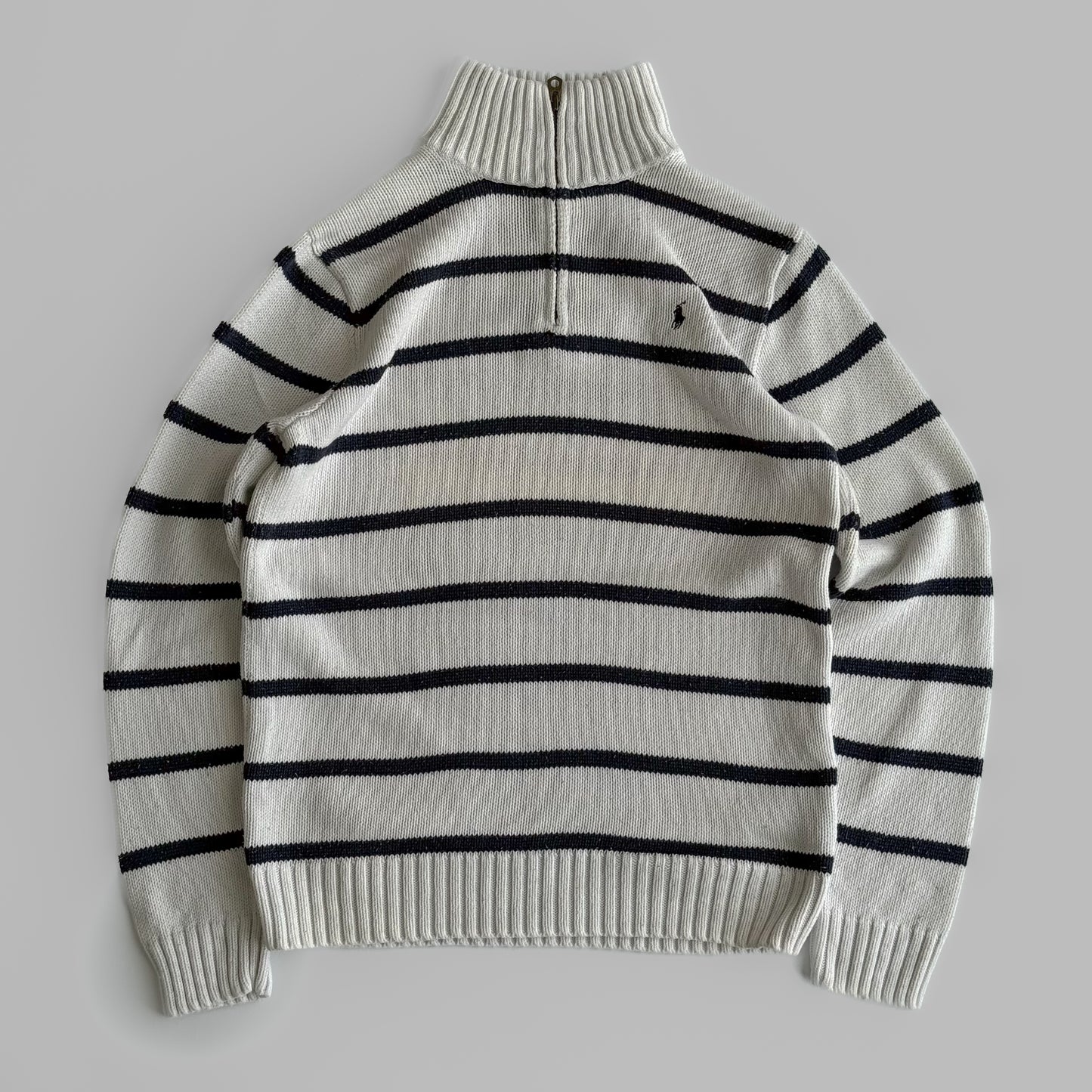 Ralph Lauren Striped Quarter Zip - Small