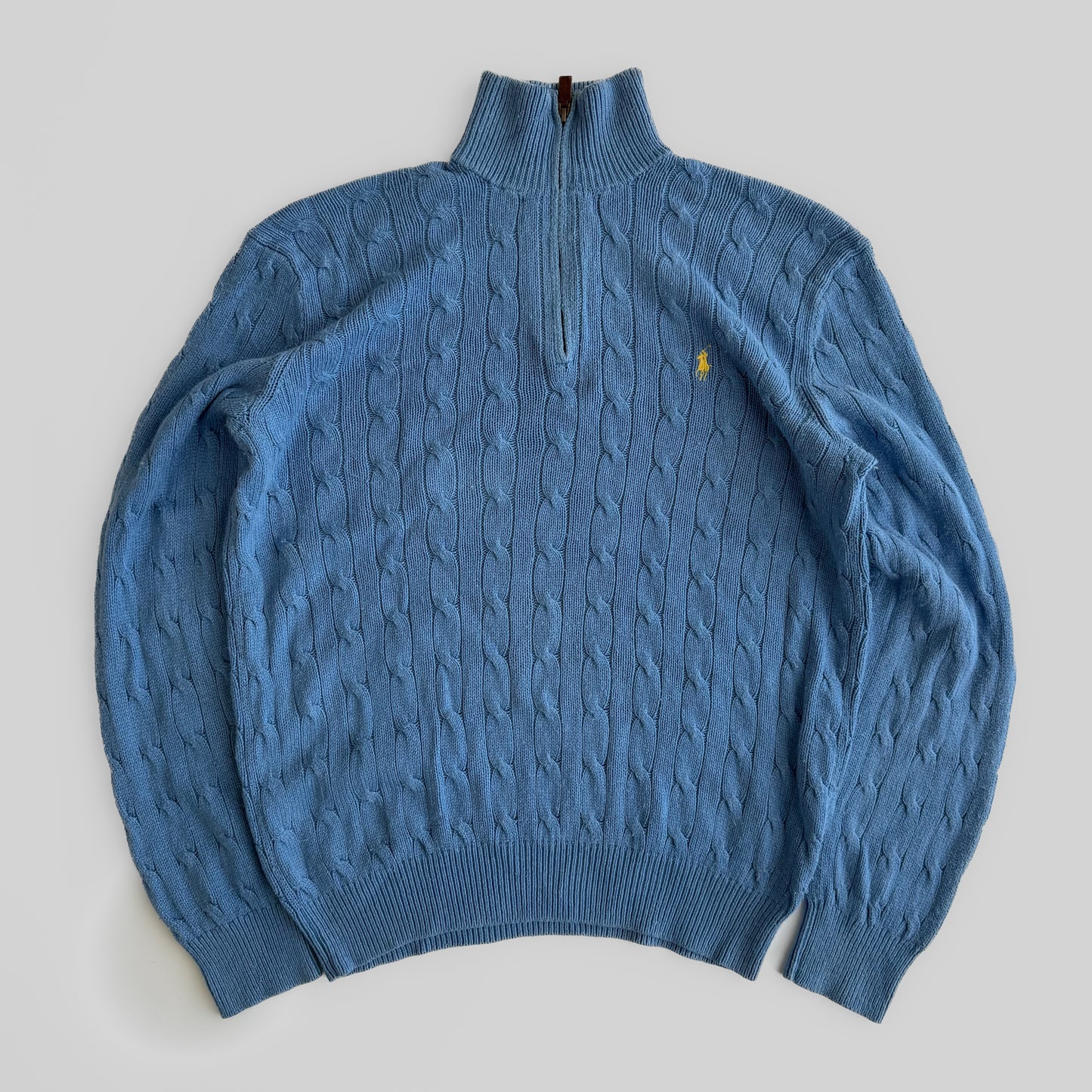 Ralph Lauren Cable Knit Quarter Zip - Medium