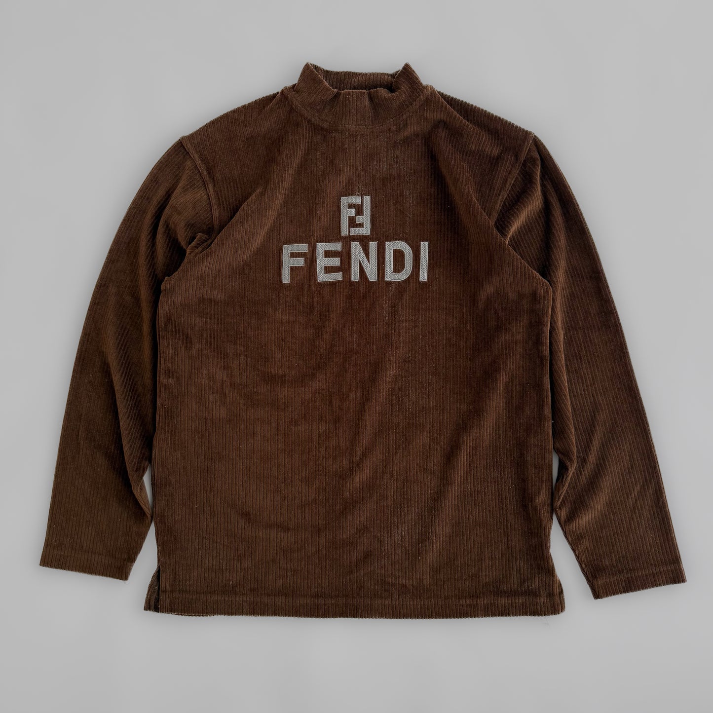 90s Fendi Velvet Sweatshirt - Medium