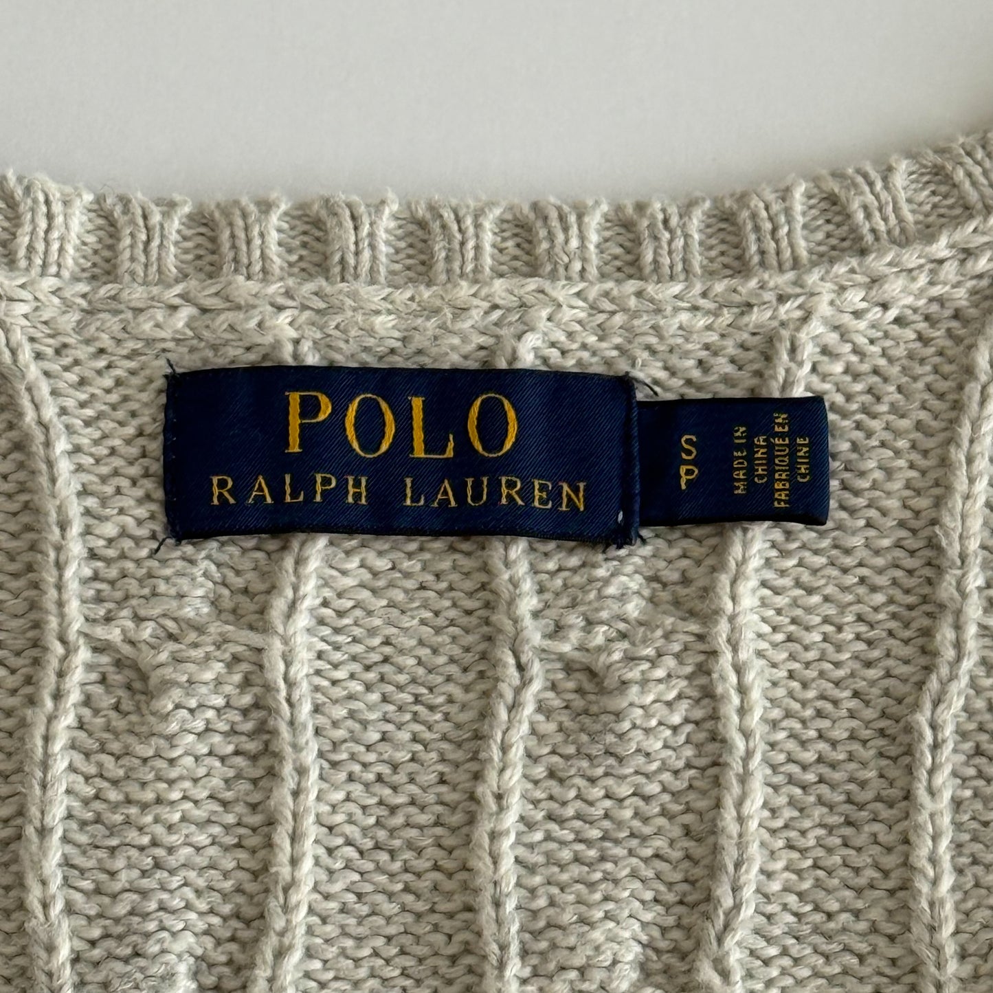 Ralph Lauren Cable Knit Vest - Small
