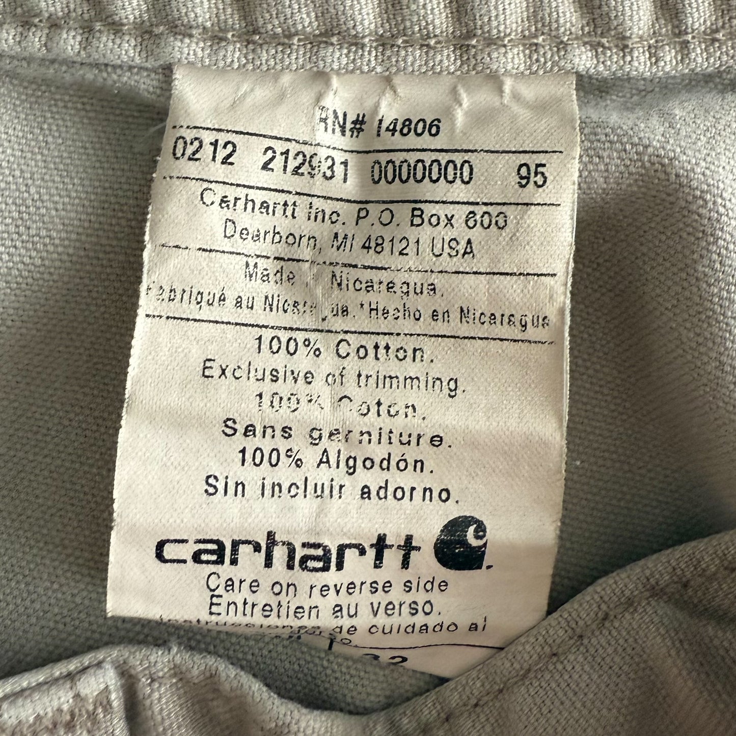 Carhartt Carpenter Shorts - 32”