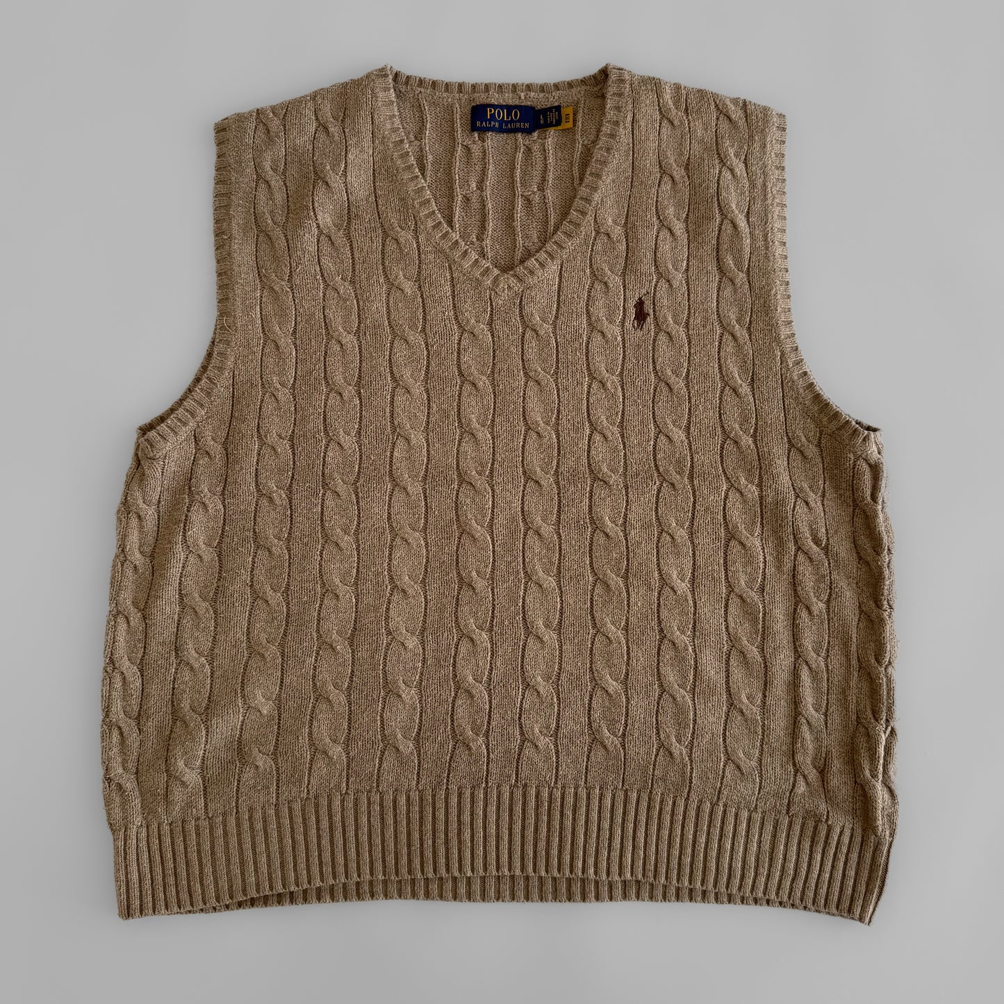 Ralph Lauren Cable Knit Vest - Large