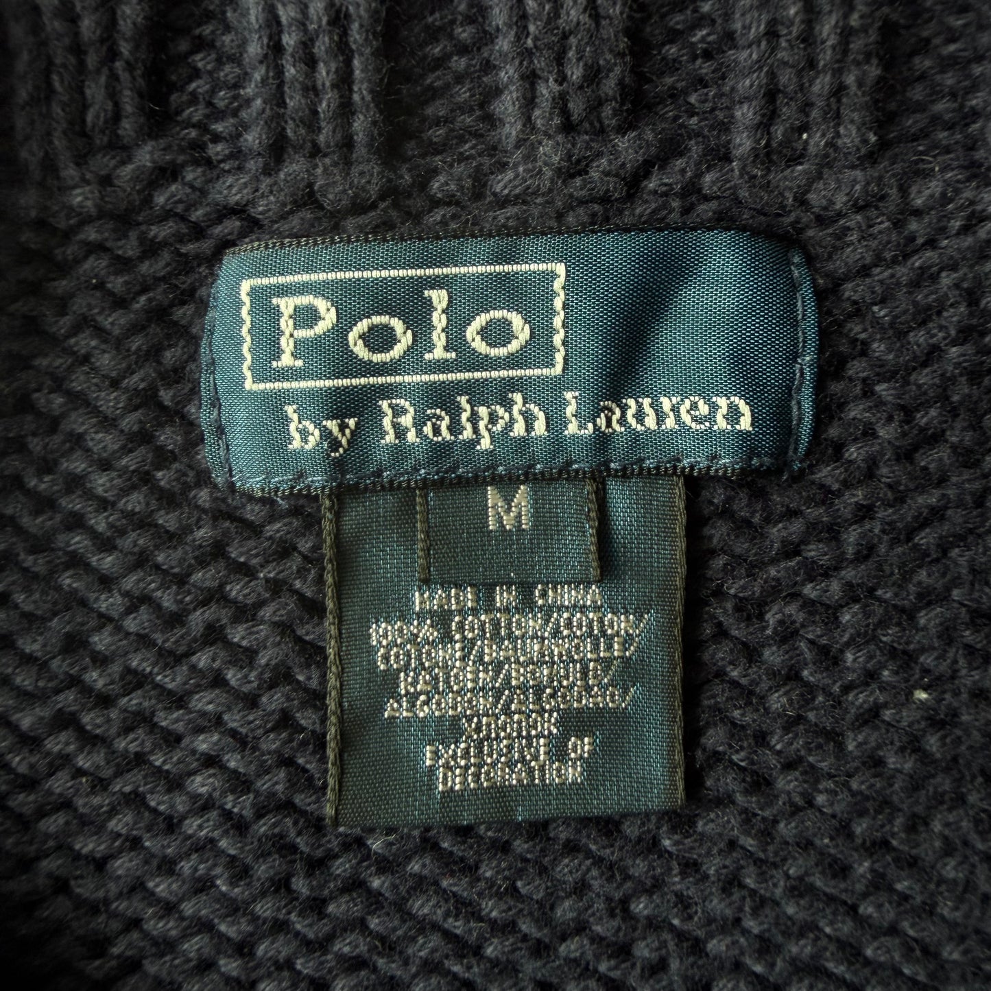 00s Ralph Lauren Flag Heavy Knit - XS