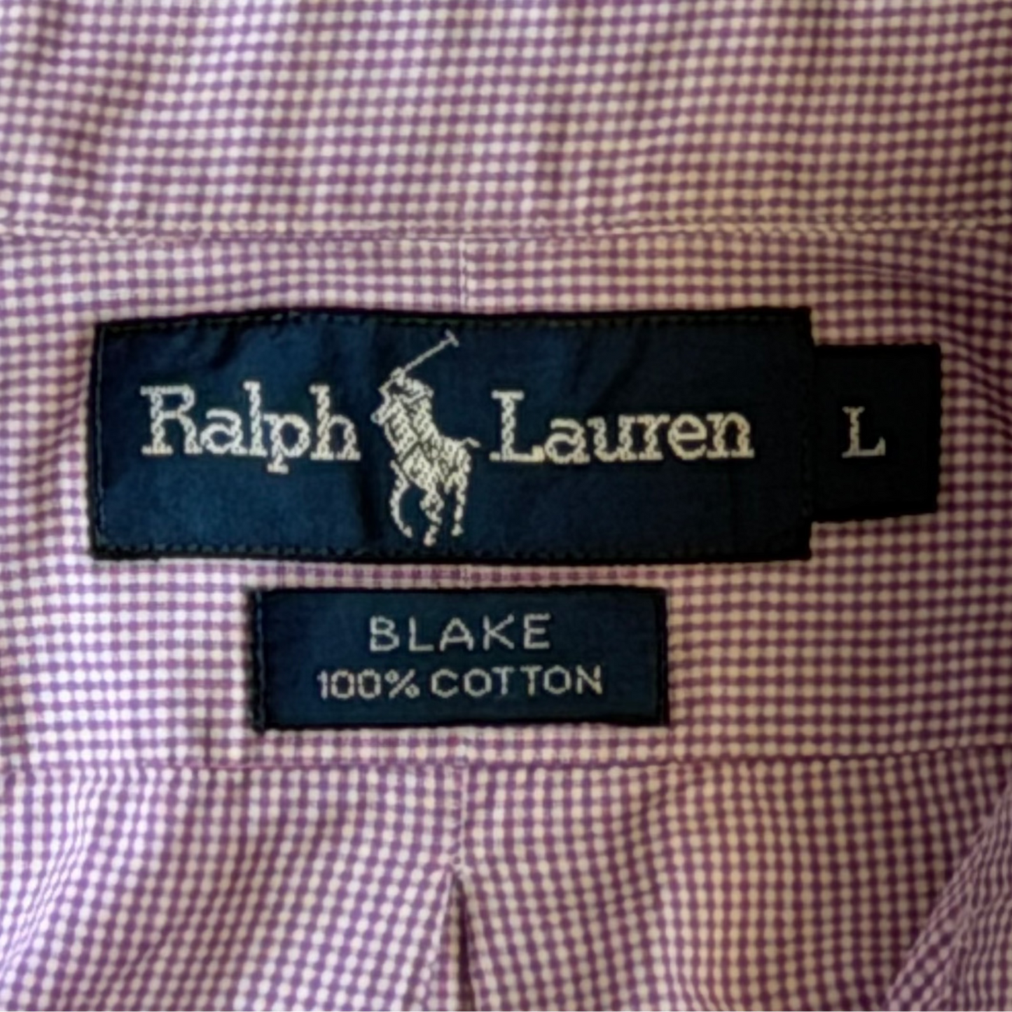 Y2K Ralph Lauren Checkered Button Up Shirt - L