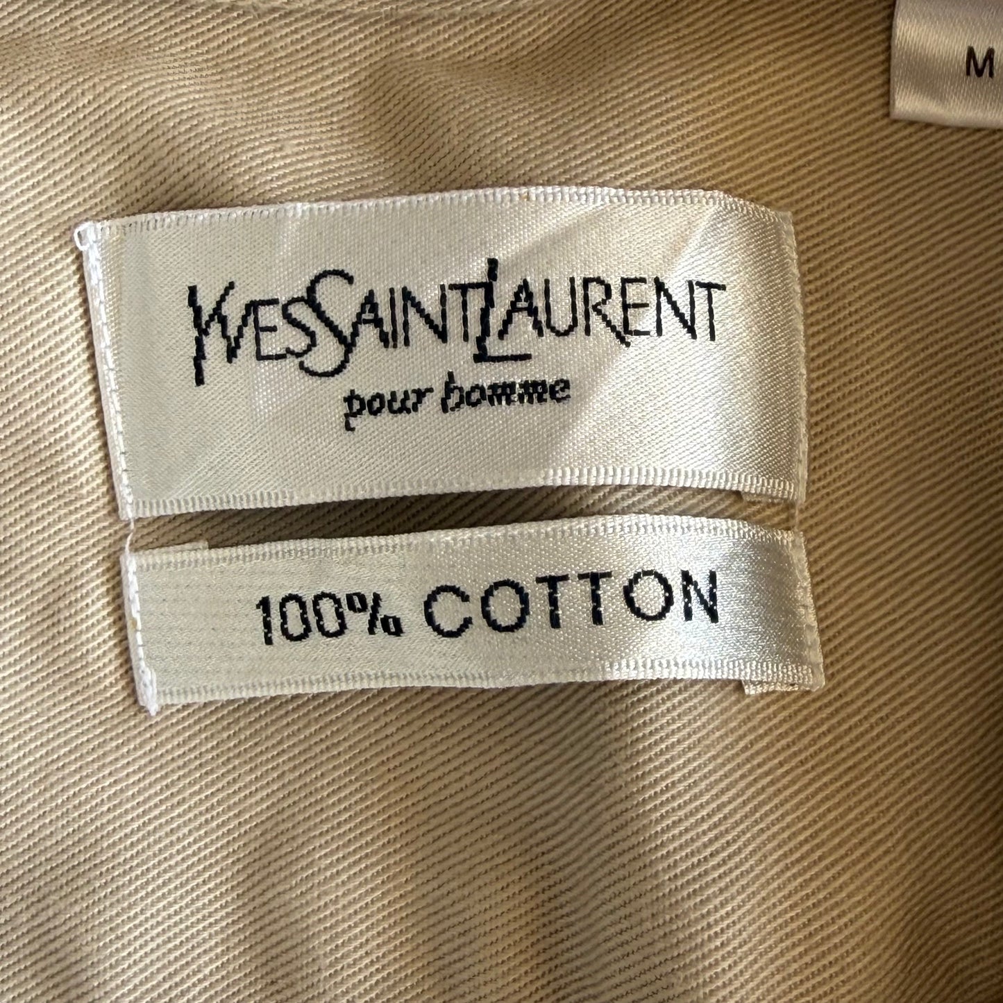 90s Yves Saint Laurent Heavyweight Button Up Shirt - M