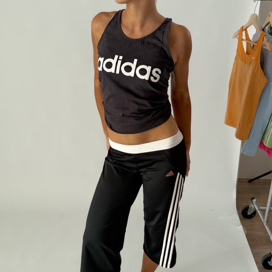 Y2K Adidas Spell Out Racerback Tank - M/L