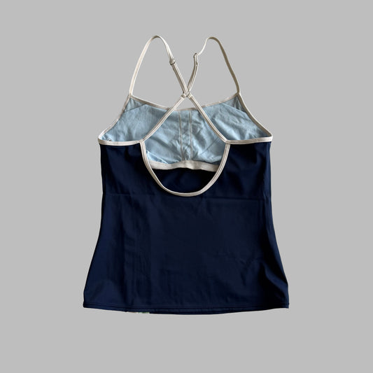 Y2K Nike Panelled Activewear Tank - M
