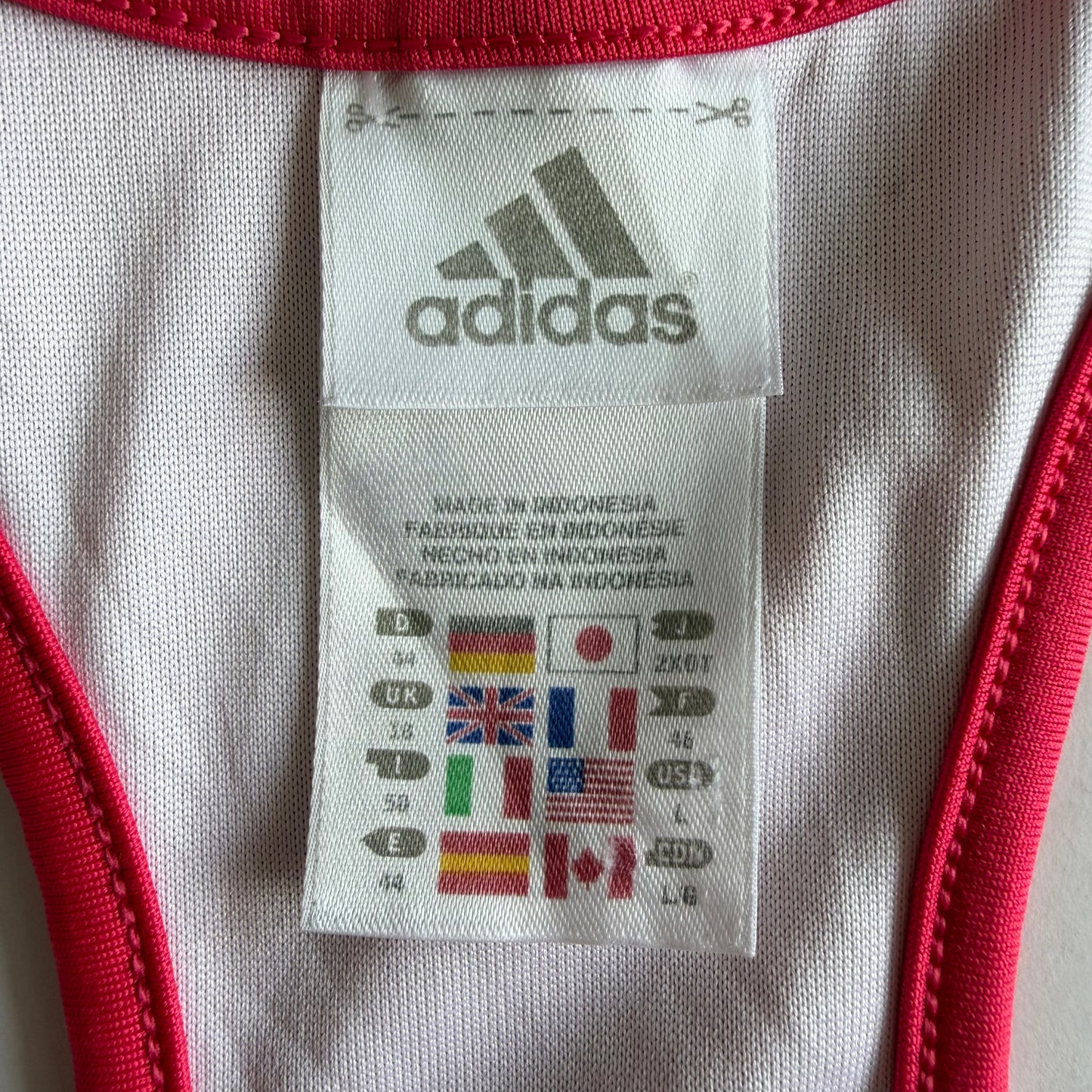 Y2K Adidas Racerback Activewear Tank - L