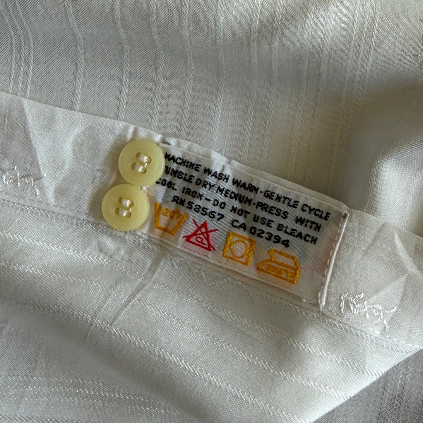 90s Yves Saint Laurent Monogram Button Up Shirt - M