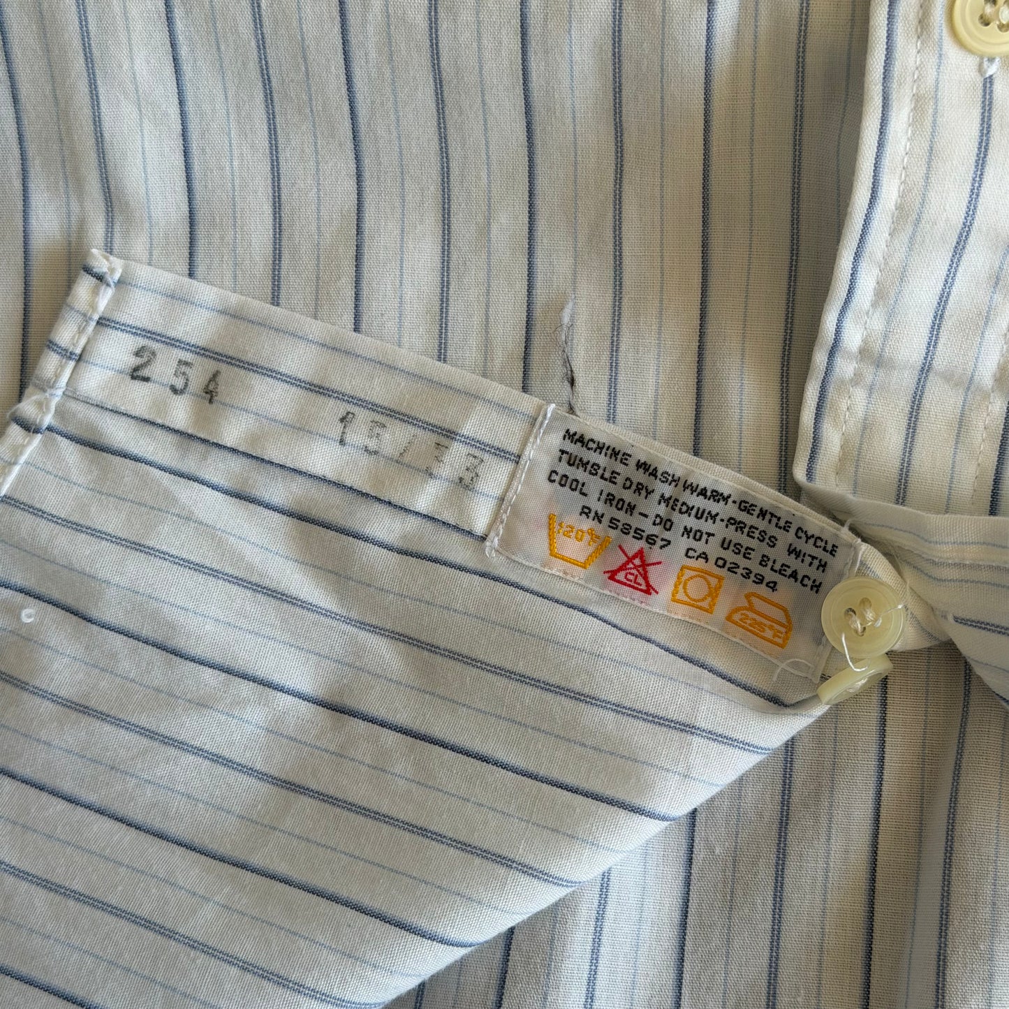 90s Yves Saint Laurent Striped Button Up Shirt - S