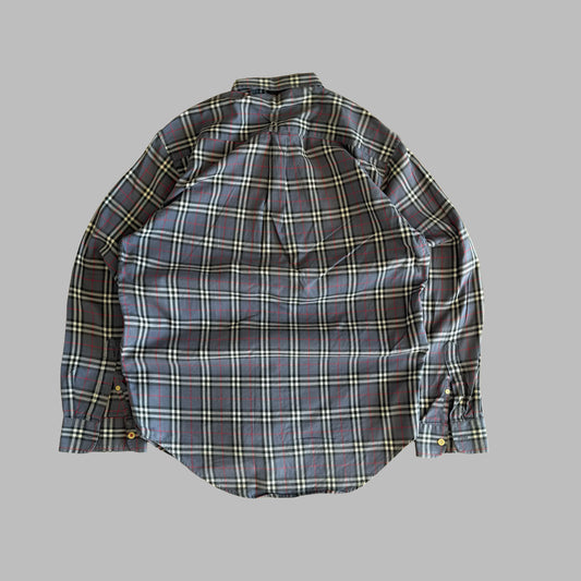 90s Burberry Button Up Shirt - M