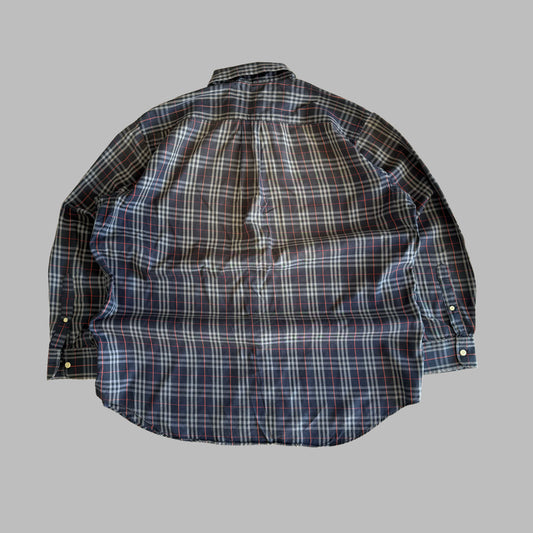 90s Burberry Button Up Shirt - XL