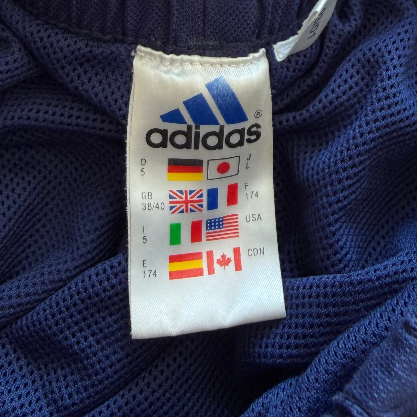 90s Adidas Three Stripe Baggy Track Pants - S