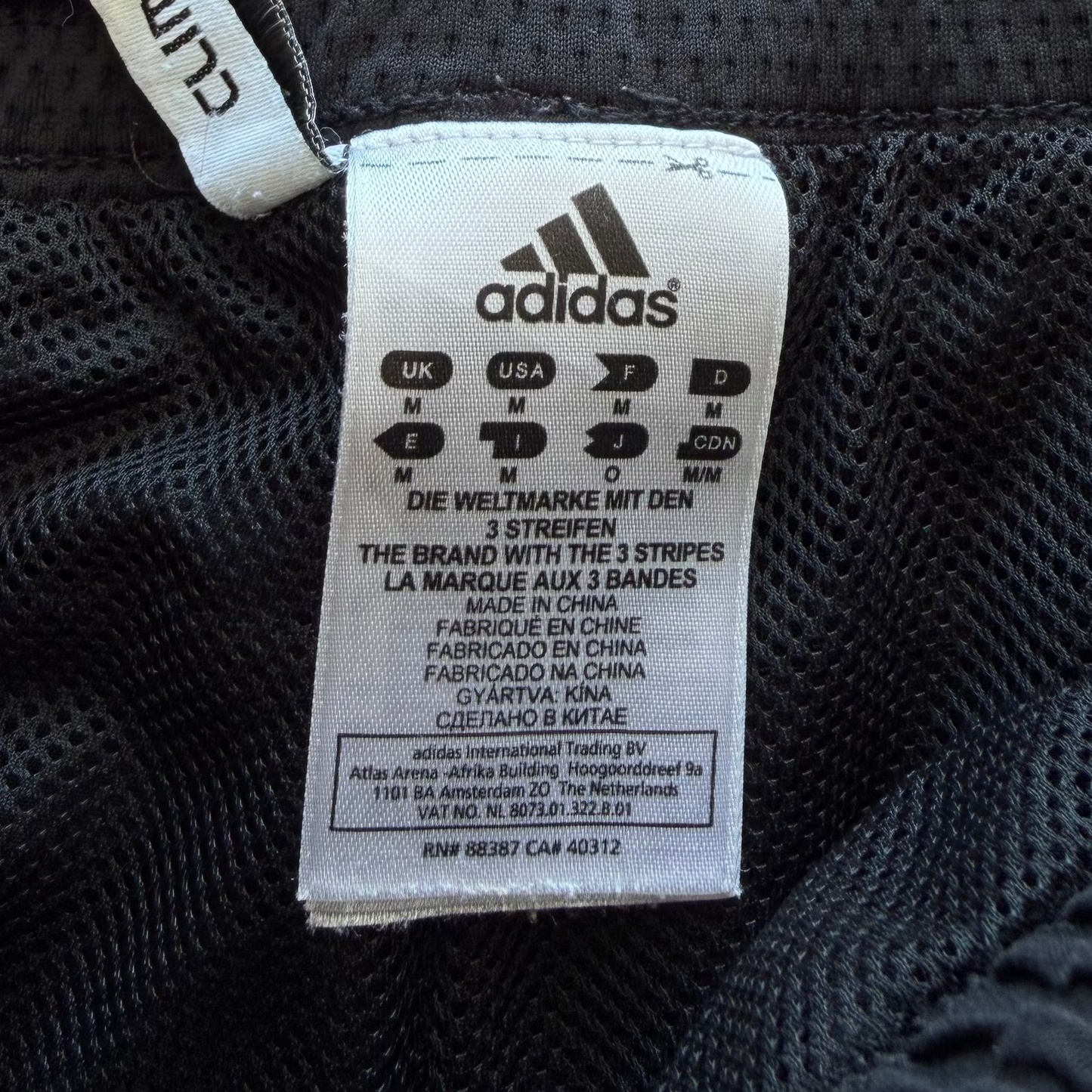 Y2K Adidas Three Stripe Baggy Track Pants - M