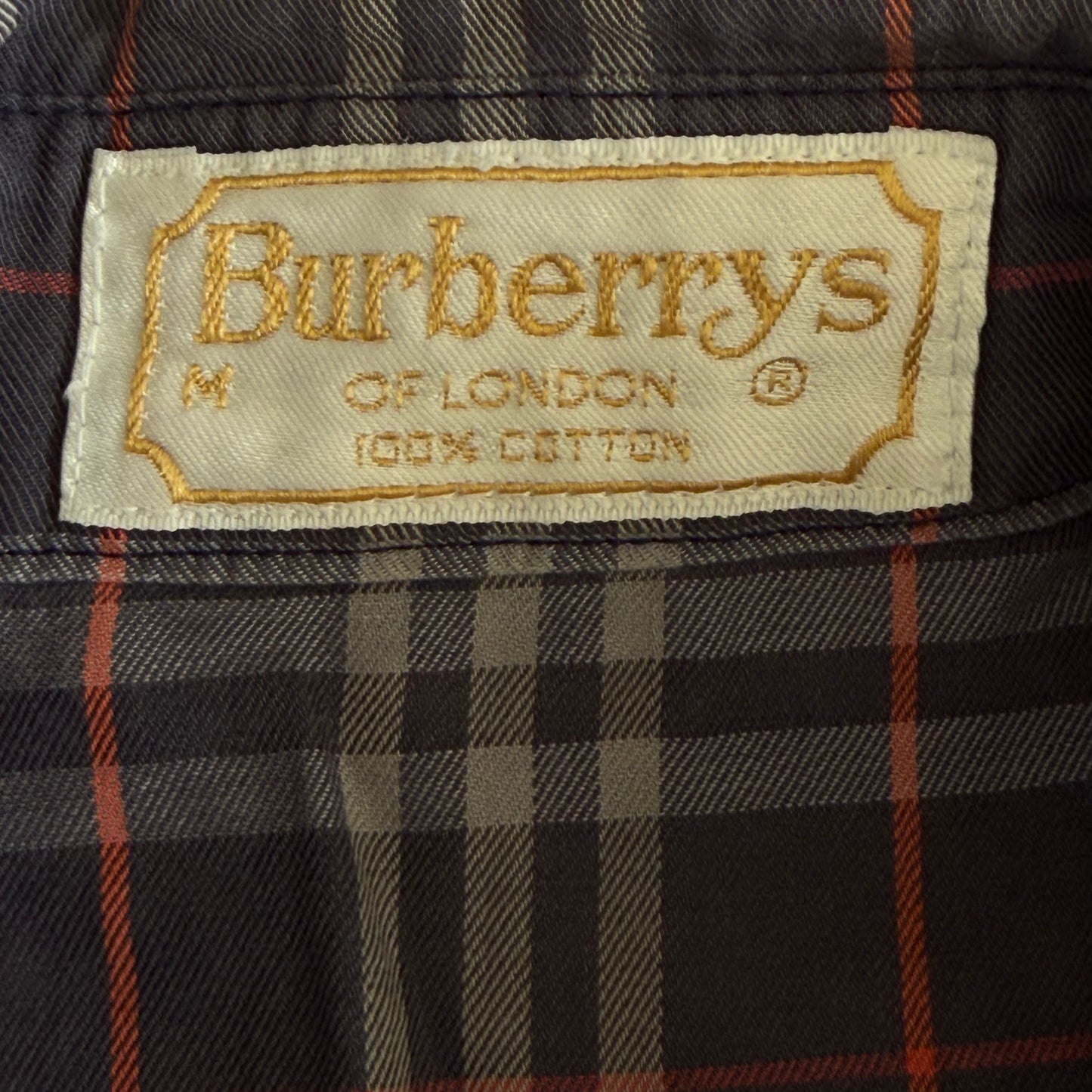90s Burberry Button Up Shirt - M