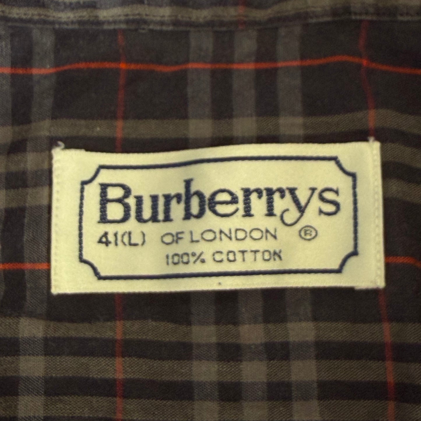 90s Burberry Short Sleeve Button Up Shirt - L