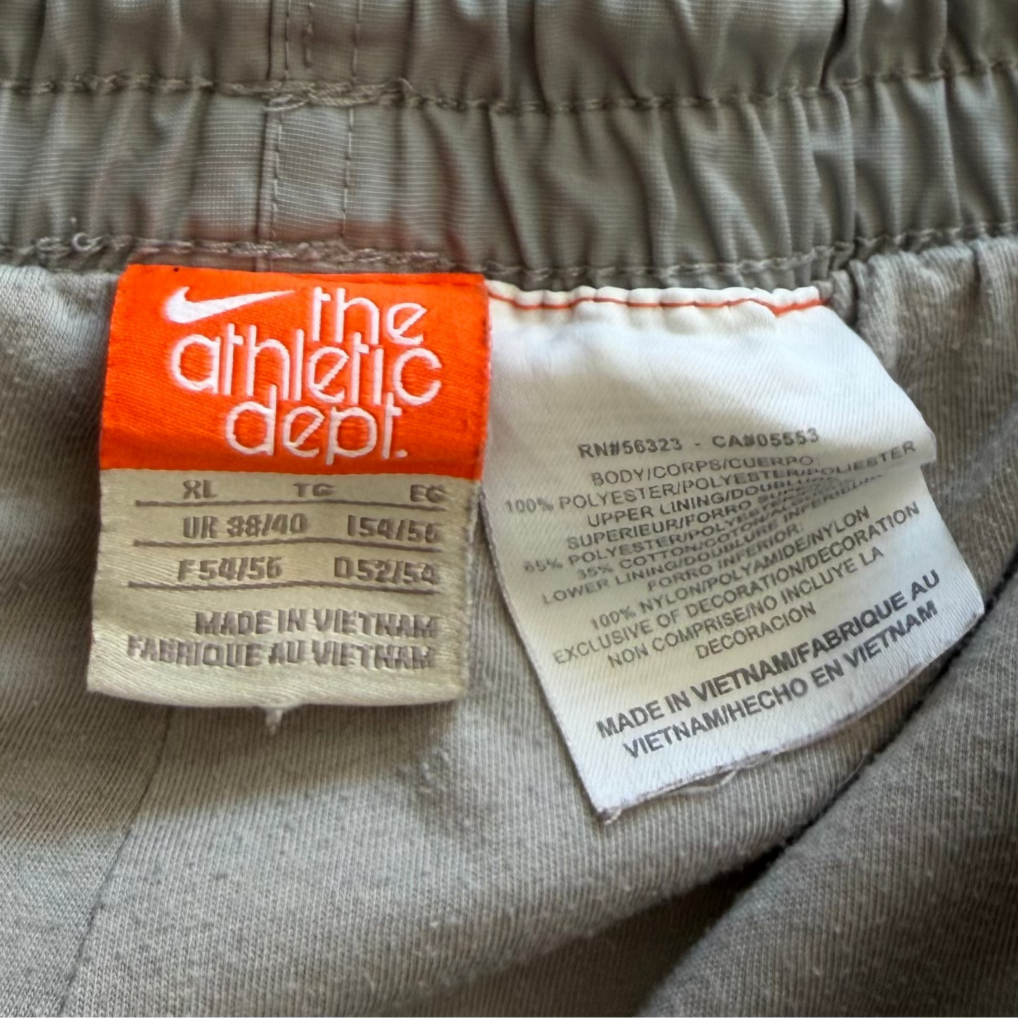 Y2K Nike Striped Straight Leg Track Pants - XL