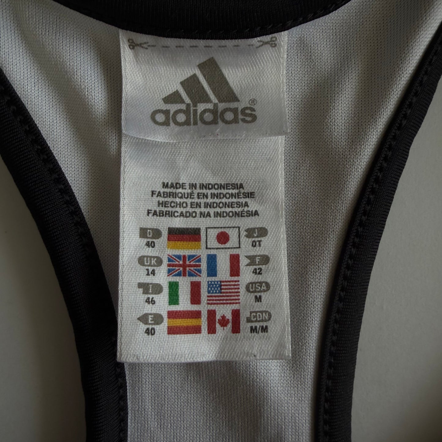 Y2K Adidas Racer-Back Activewear Tank - M