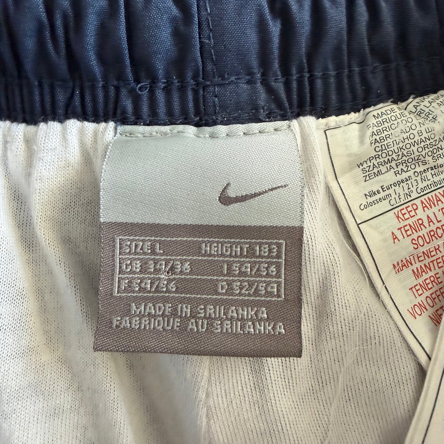 Y2K Nike Wide Leg Classic Track Pants - L
