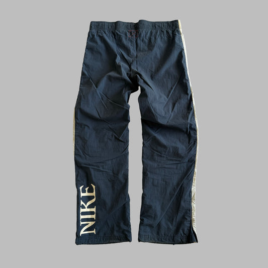 Y2K Nike Wide Leg Striped Track Pants - XL