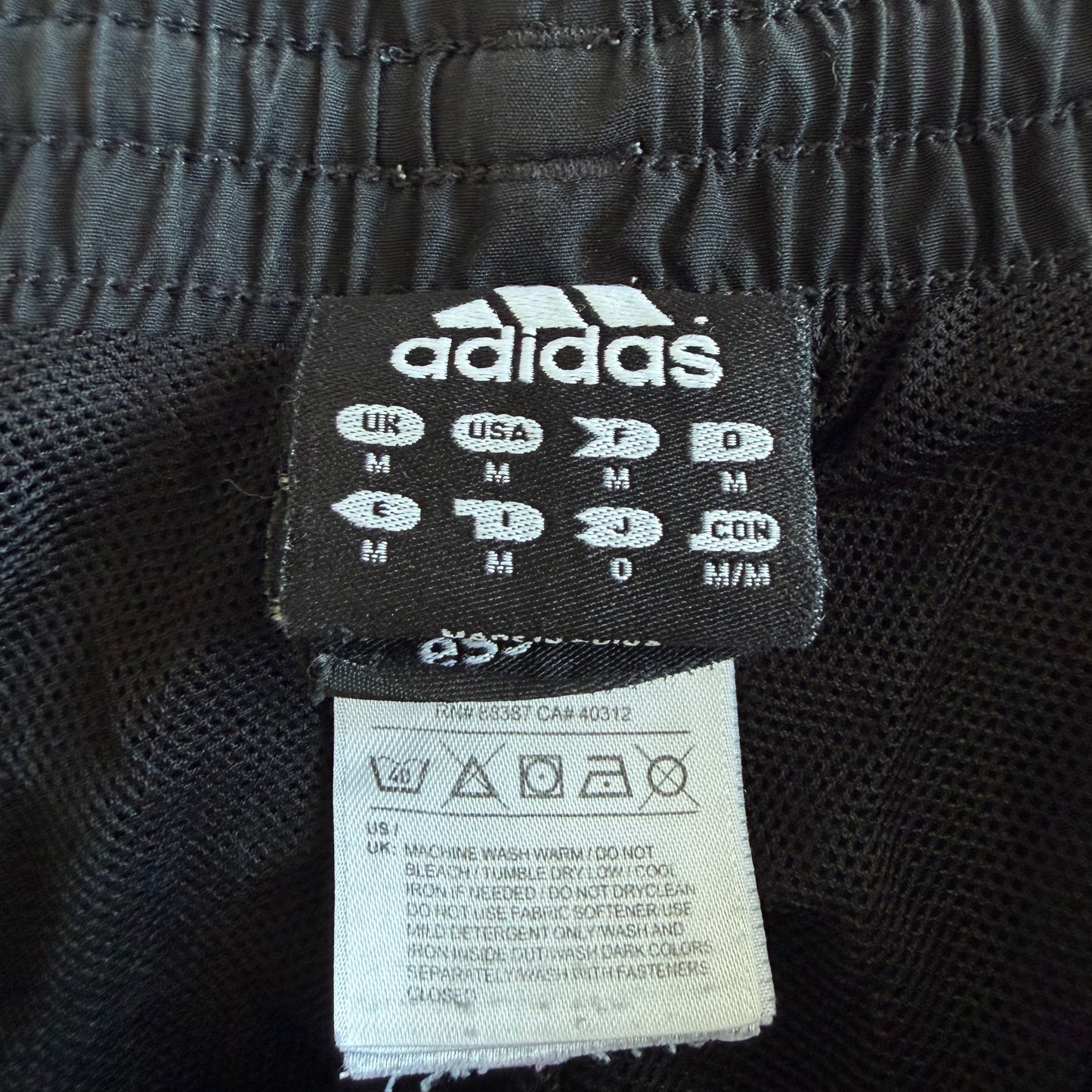 Y2K Adidas Three Stripe Three Stripe Track Pants - M