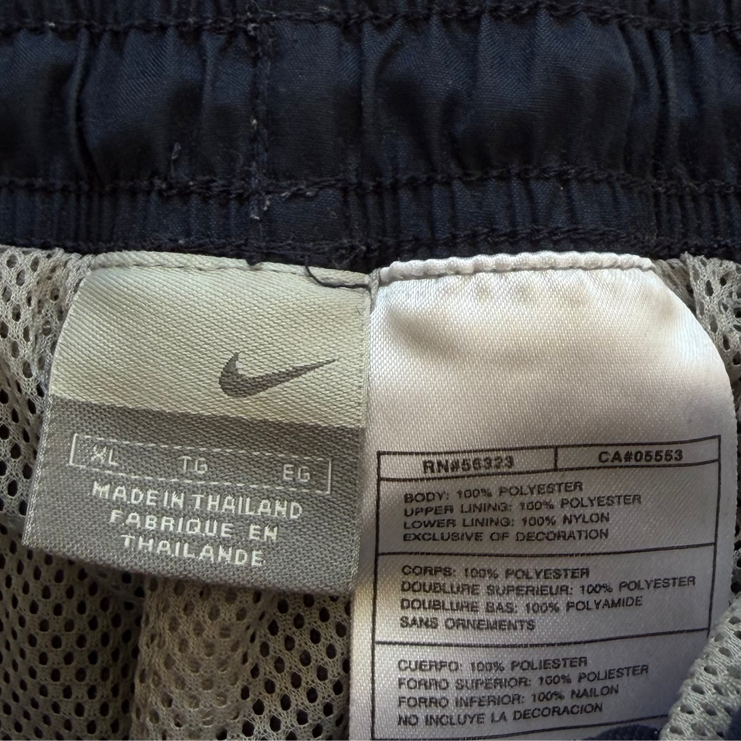 Y2K Nike Striped Wide Leg Track Pants - L
