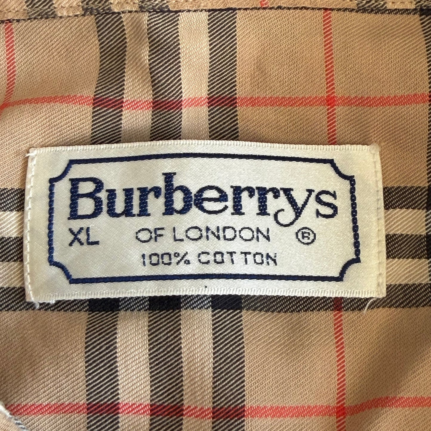 90s Burbrerry Nova Check Button Up Shirt - XL