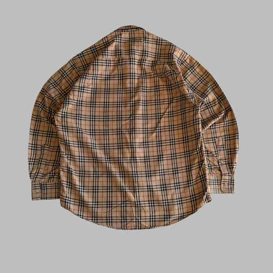 Y2K Burberry Nova Check Button Up Shirt - M