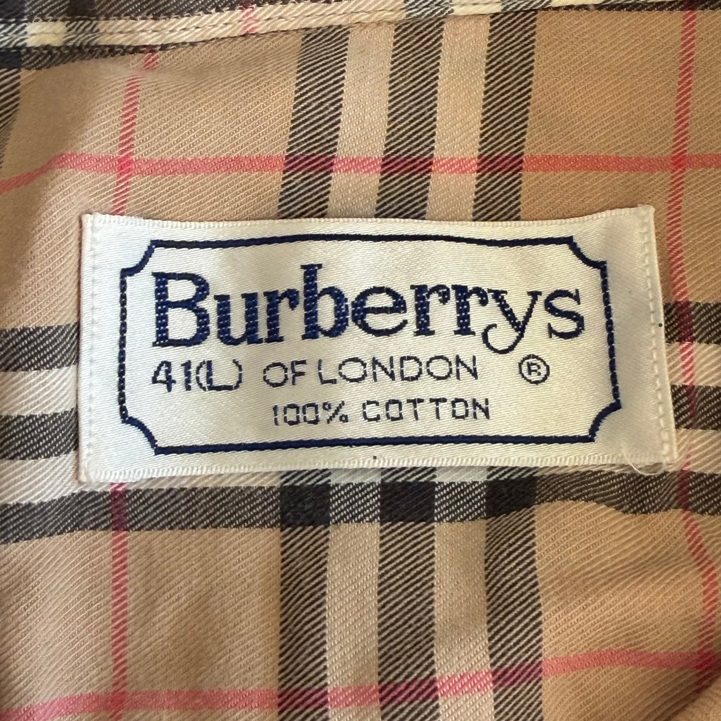 90s Burberry Nova Check Button Up Shirt - L