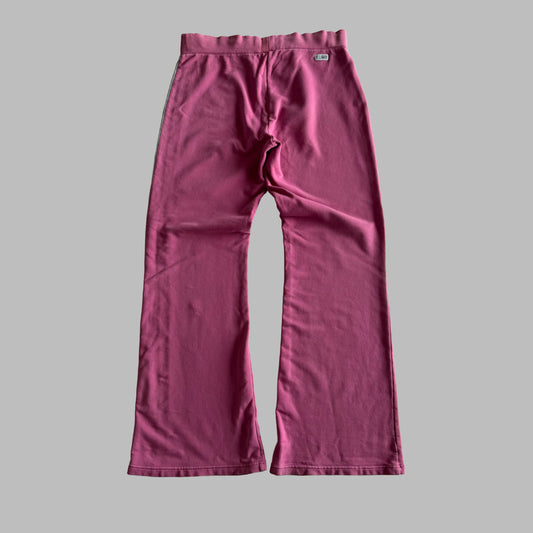 Y2K Nike Striped Wide Leg Cotton Pants - L