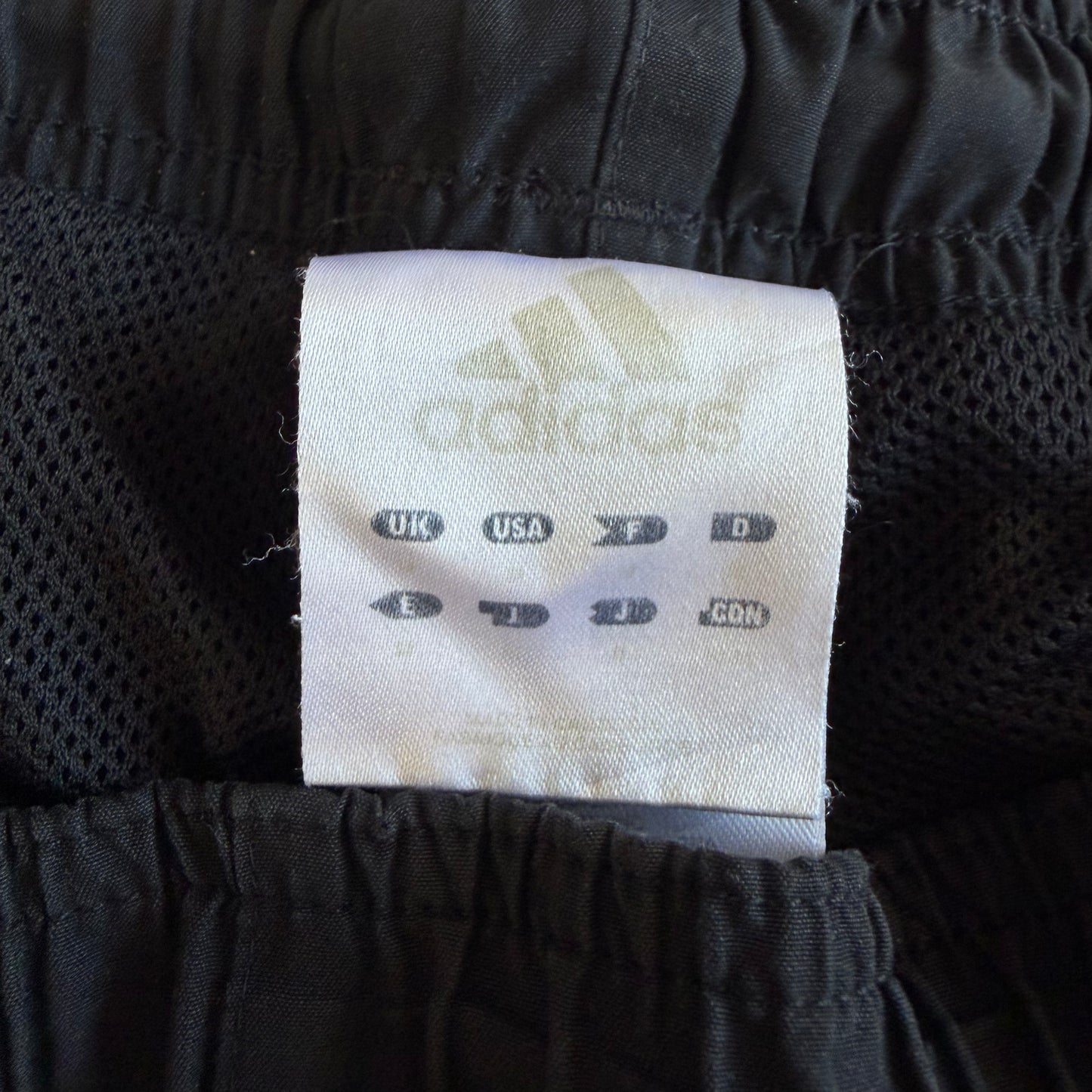 Y2K Adidas Baggy Three Stripe Track Pants - M