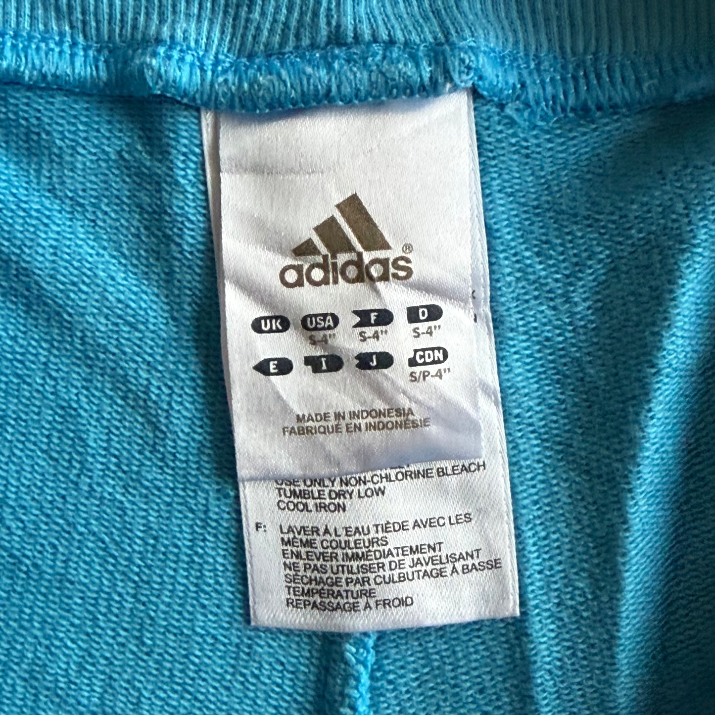 Y2K Adidas Three Stripe Mini Shorts - L