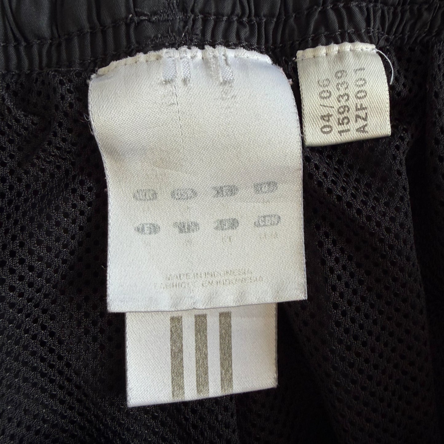 Y2K Adidas Wide Leg Three Stripe Track Pants - M