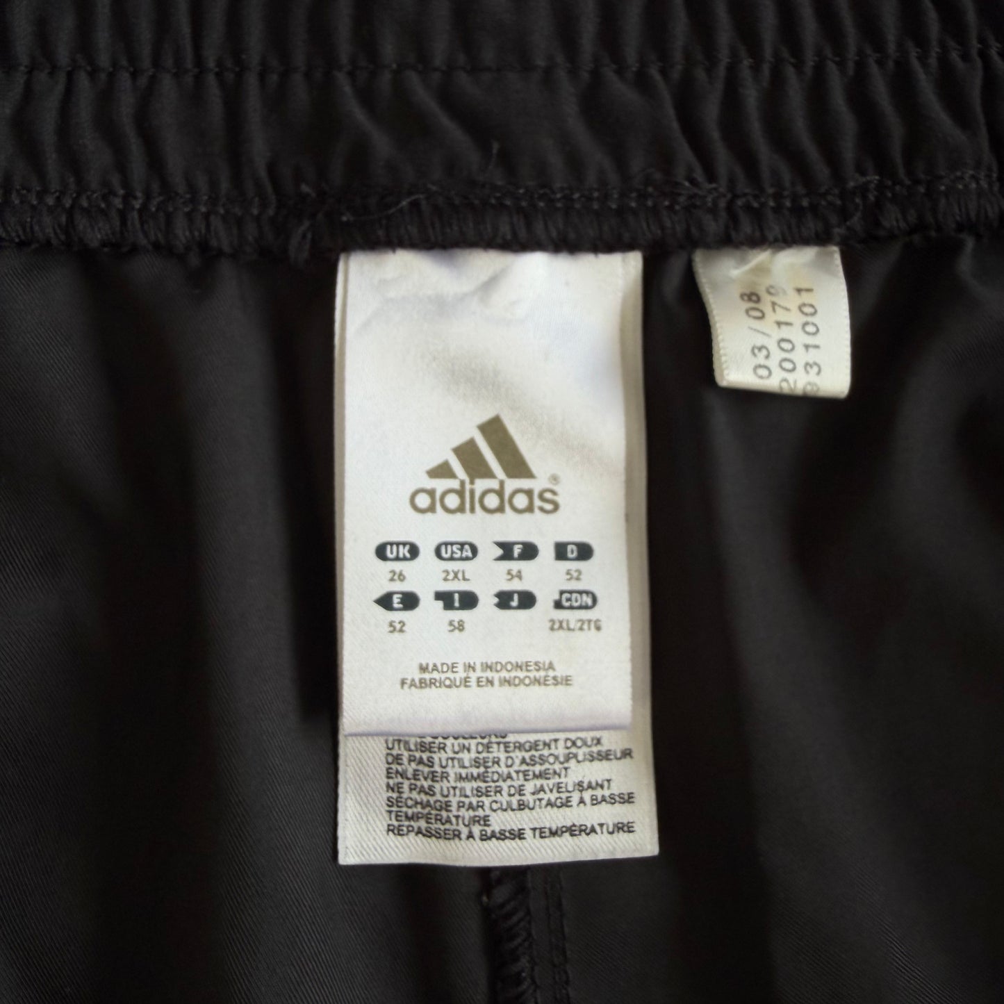 Y2K Adidas Three Stripe Three Stripe Track Pants - XL