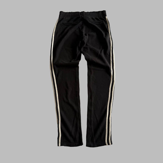 Y2K Adidas Straight Leg Three Stripe Heavyweight Track Pants - S