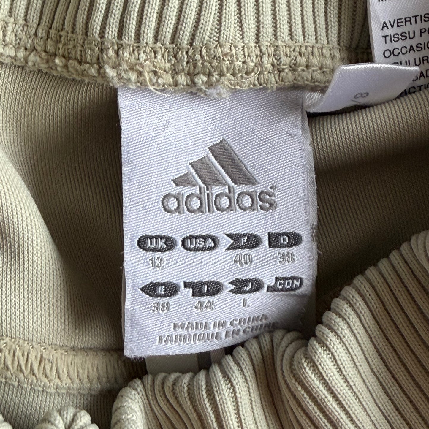 Y2K Adidas Three Stripe Straight Leg Track Pants - S