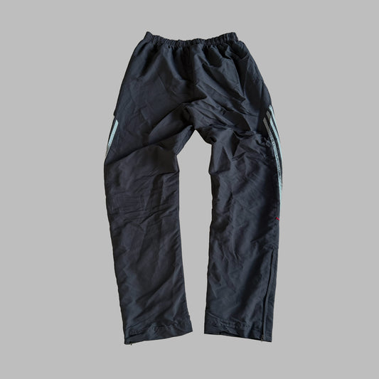 90s Adidas Striped Baggy Track Pants - M