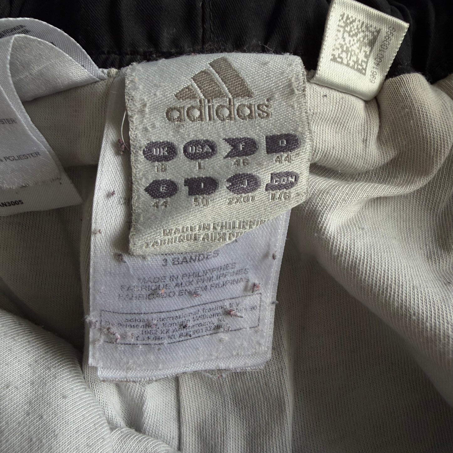 90s Adidas Wide Leg Striped Track Pants - L