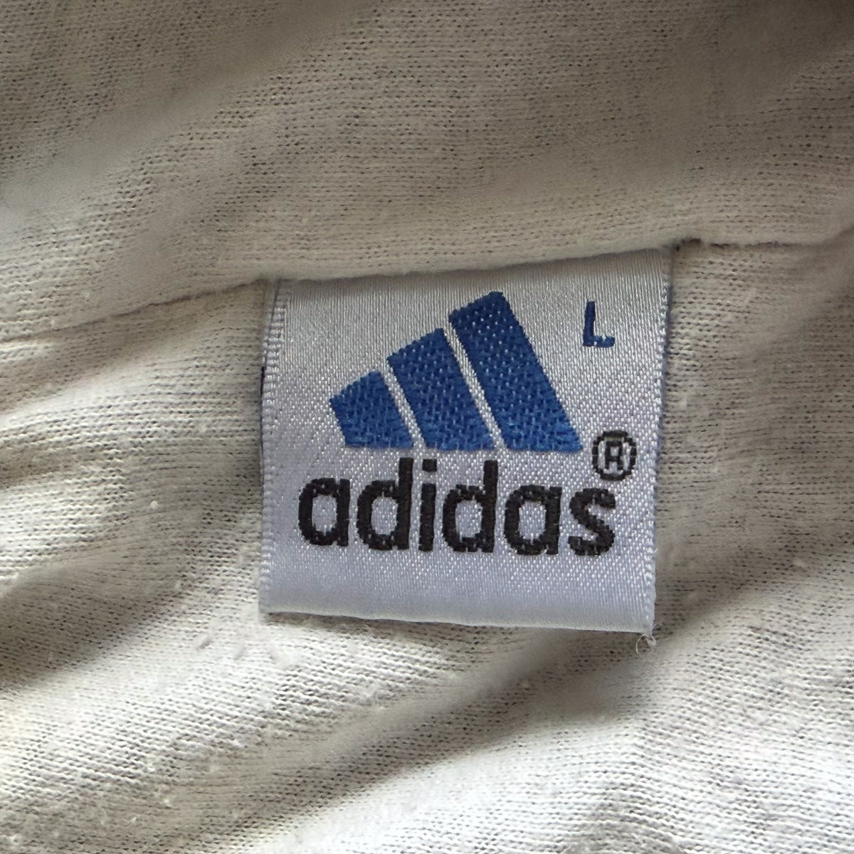 90s Adidas Three Stripe Wide Leg Track Pants - L