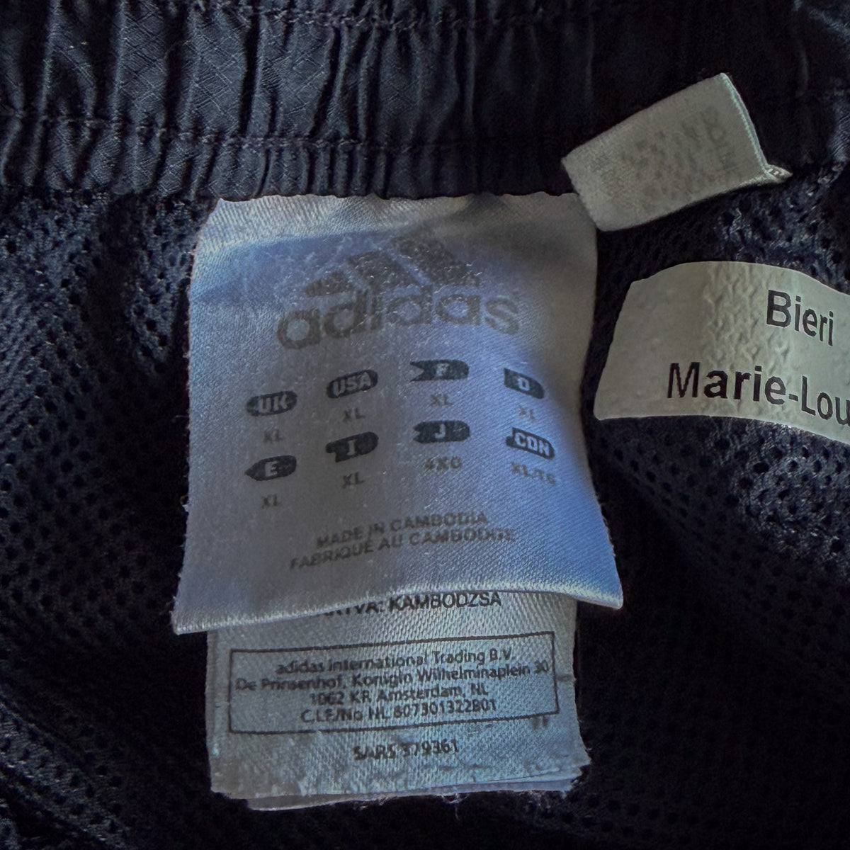 Y2K Adidas Striped Wide Leg Track Pants - XL