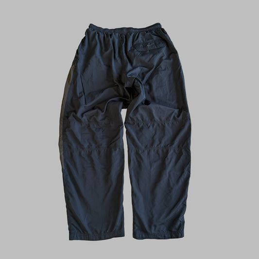 Y2K Nike Striped Wide Leg Track Pants - L