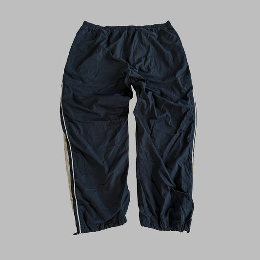 Y2K Nike Striped Wide Leg Track Pants - XL