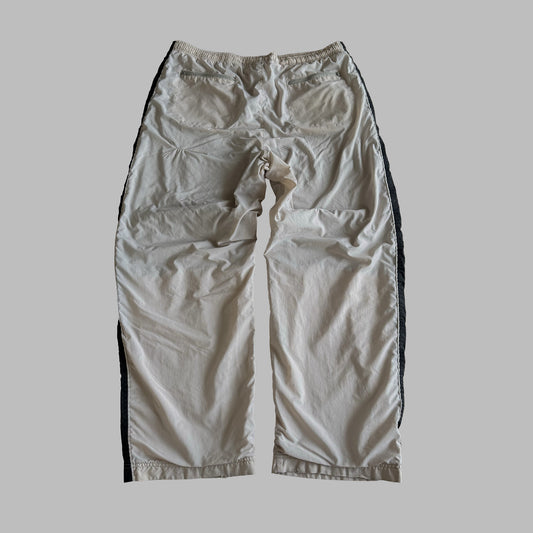 90s Nike Wide Leg Striped Track Pants - L